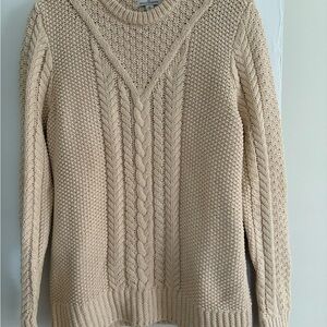 Signature Beige Knit Sweater